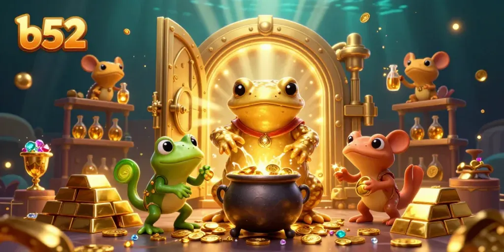 Experience the thrilling gold rush at b52 casino with enchanting alchemists and treasures bursting forth.
