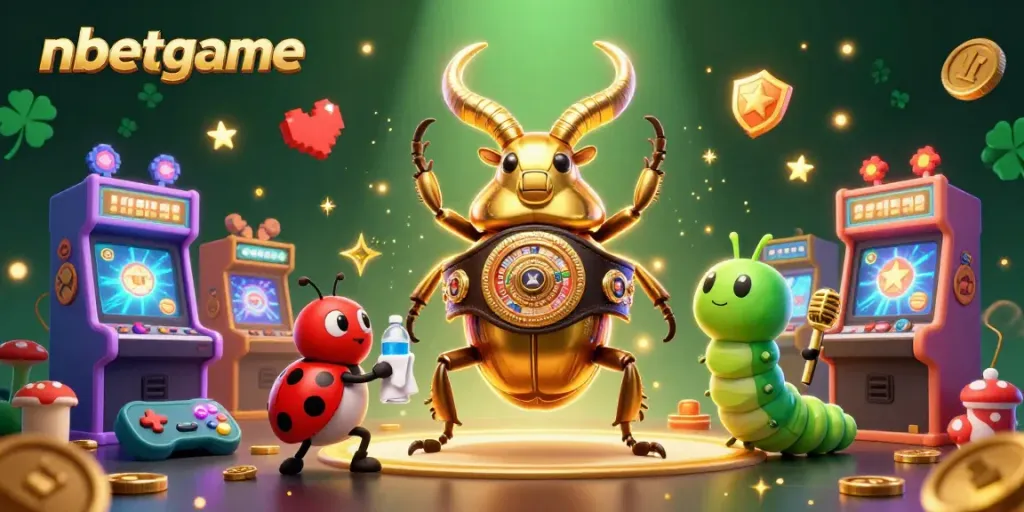Engage with gaming excitement at nbetgame featuring cartoon characters in a lively casino setting.