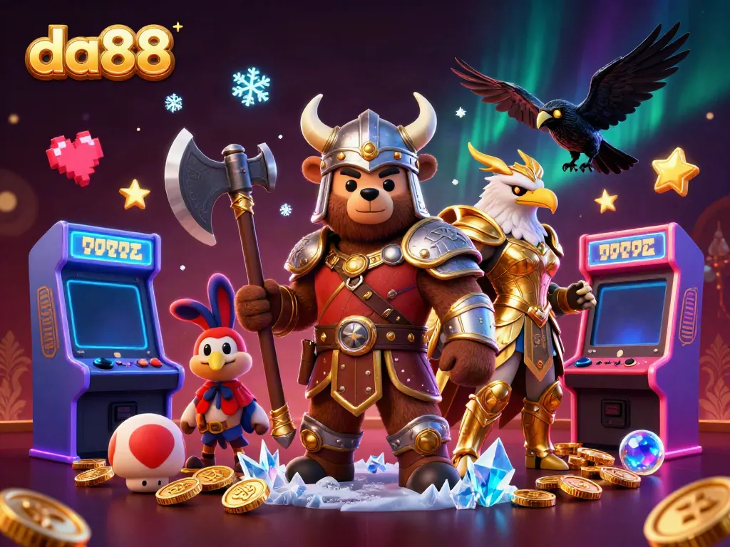 Engage with da88's vibrant casino adventure featuring dynamic characters and gaming elements.