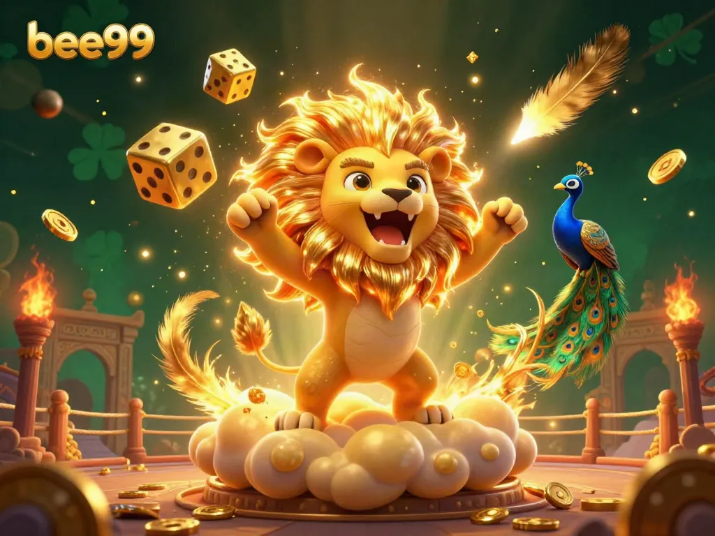 Experience the thrilling world of gambling at bee999 with glowing elements and dynamic game scenes.