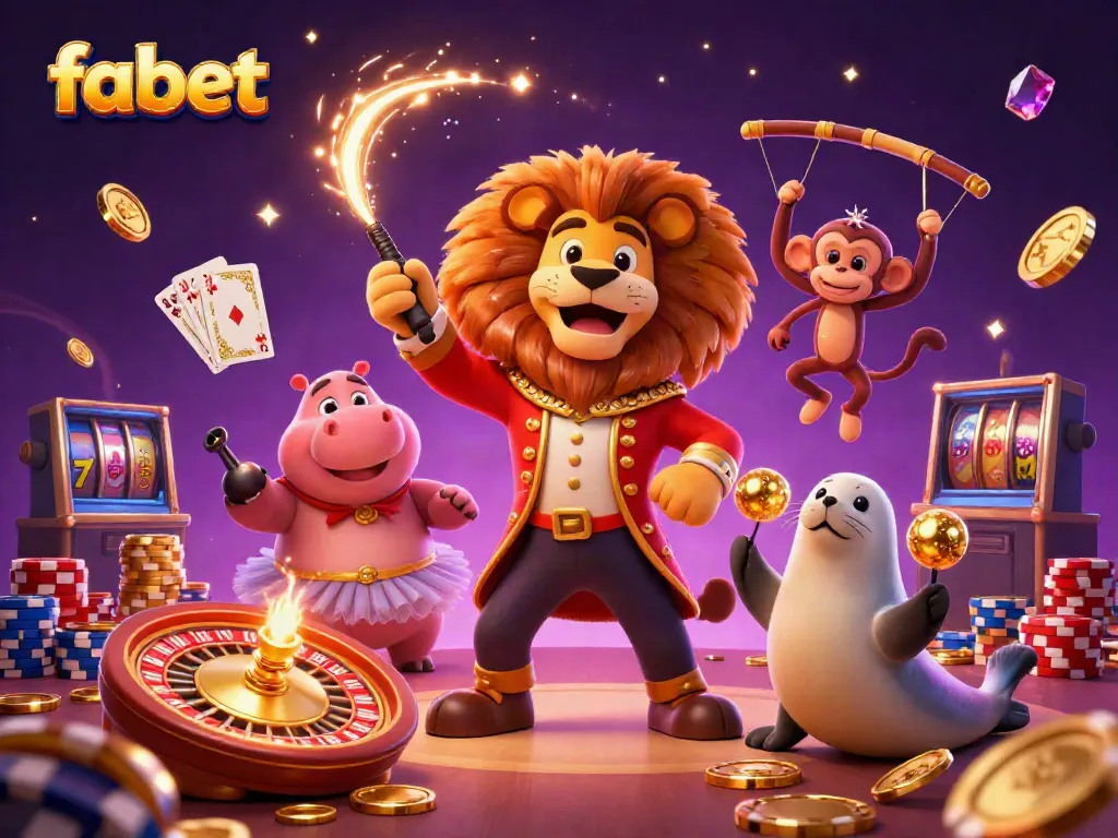 Experience thrilling moments with fabet's lively casino culture featuring colorful characters and gaming elements.
