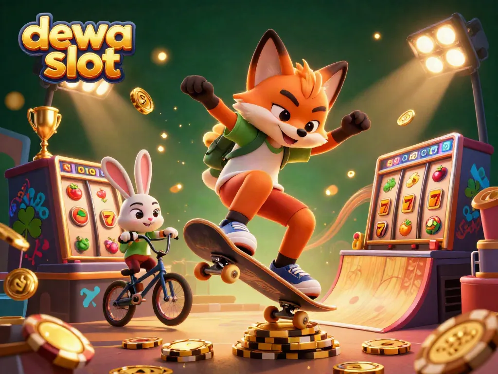 Experience thrilling dewa slot action with vibrant 3D characters and dynamic casino elements.