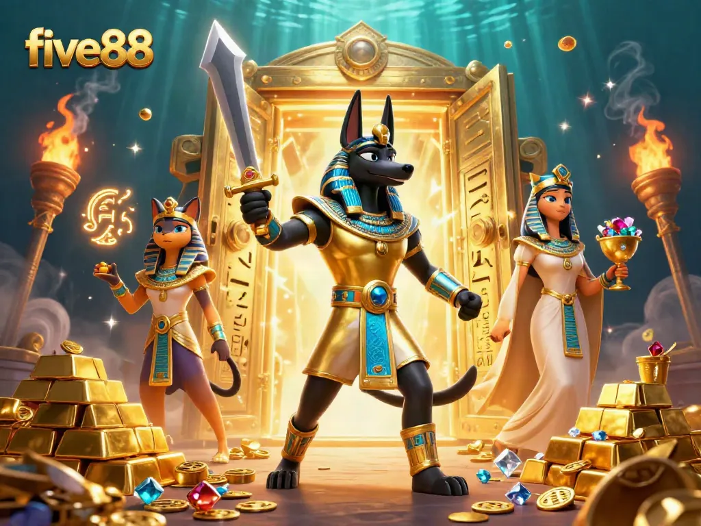 Discover exciting bonuses and treasures with five88 in this vibrant casino scene.