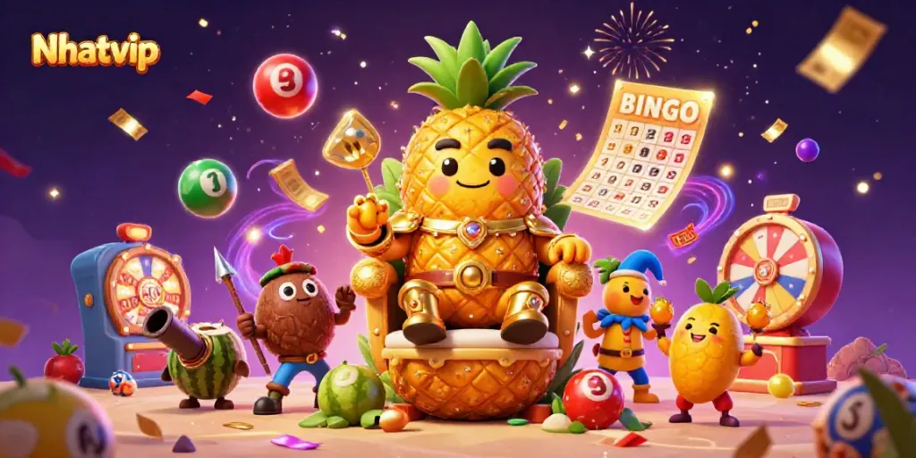 Experience thrilling gameplay at Nhatvip with captivating characters and vibrant casino elements