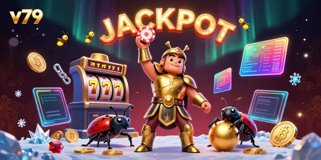 Experience the thrills of v79 with a vibrant casino-themed adventure featuring dynamic characters and elements.